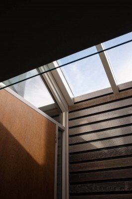 interior photography of hall with roof window, architekturfotografie dachfenster 