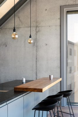 interior photography of kitchen in concrete, architekturfotografie wohnung kuche 