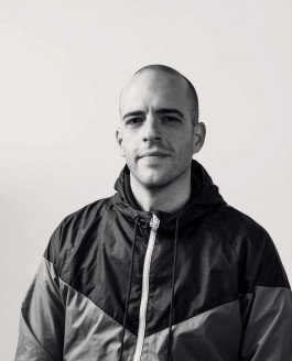 studio portrait of young man musician artist in black and white electronic music personal branding 